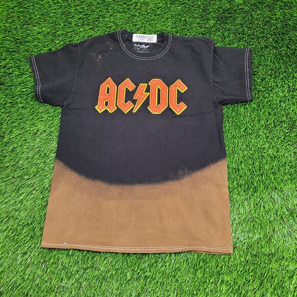 ACDC Tie-Dye Shirt Womens Small 19x25 Ombre - Picture 1 of 12